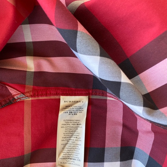 Men's Burberry Classic Check Stretch Cotton Shirt - Picture 5 of 8